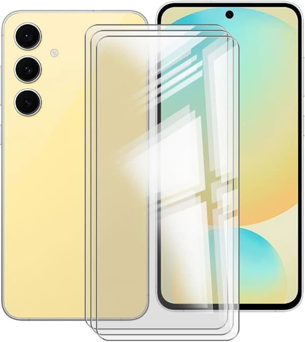 X3 Härdat Glas för Samsung Galaxy S24 FE - Härdat Glas Skyddsskärm Skyddande Film