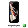 Miniatyrbild 2 av 3: Skyddsskärm för Doogee S Cyber [Pack 2] Ultra Tunn Plastfilm Skärmskydd Phonillico®