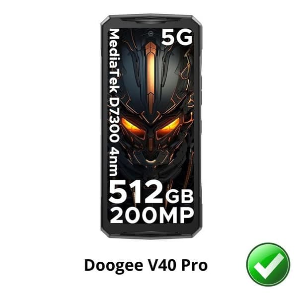 Skyddsglas till Doogee V40 Pro [Pack 2] Ultratunn Plastskydd Film Phonillico®