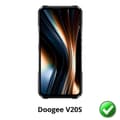 Miniatyrbild 2 av 3: Skyddsskärm för Doogee V20S [Pack 2] Ultra Tunn Plastisk Skärmskydd Phonillico®