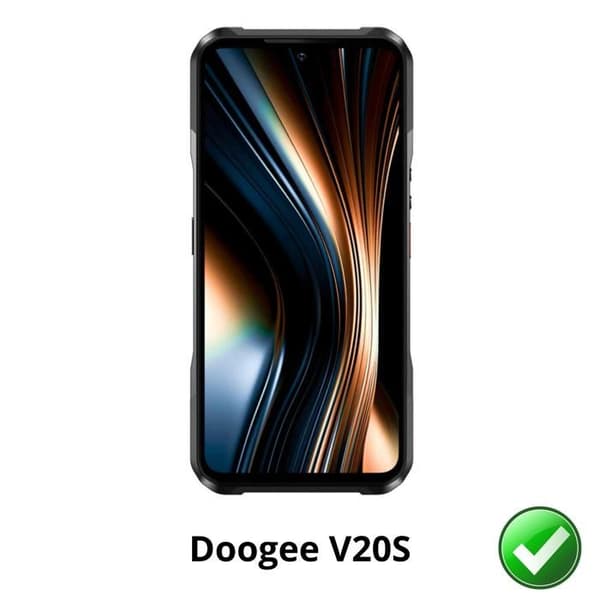 Skyddsskärm för Doogee V20S [Pack 2] Ultra Tunn Plastisk Skärmskydd Phonillico®