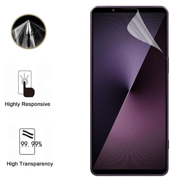 Skyddsglas för Sony Xperia 1 VI/VII [Pack 2] Ultra Tunn Plastisk Skyddfilm Phonillico®
