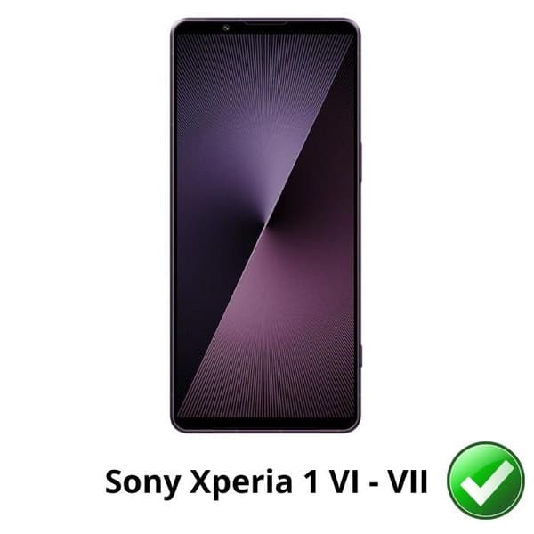 Skyddsglas för Sony Xperia 1 VI/VII [Pack 2] Ultra Tunn Plastisk Skyddfilm Phonillico®