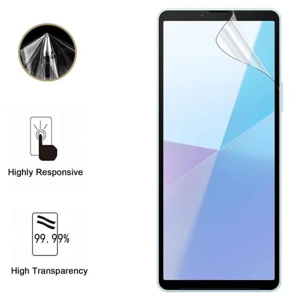 Skärmskydd för Sony Xperia 10 VI [Pack 2] Ultra Tunt Plastisk Skyddsfilm Phonillico®