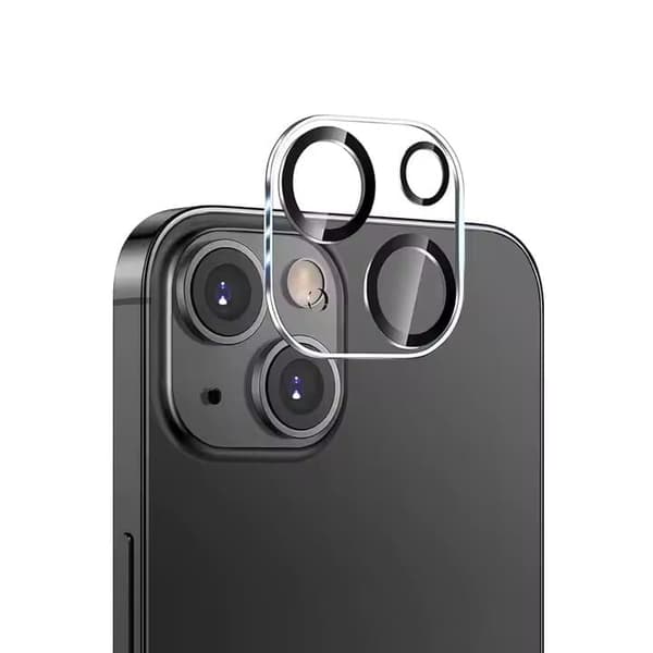 iPhone 14 - Linsebeskytter / Kamerabeskytter i hærdet glas med fuld dækning