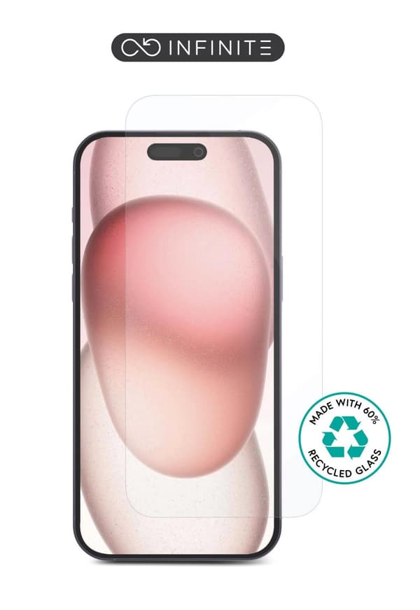 eSTUFF INFINITE Skärmskydd för iPhone 16 Pro. Härdat glas. Titan Shield. Set om 10, ES501422-10BULK