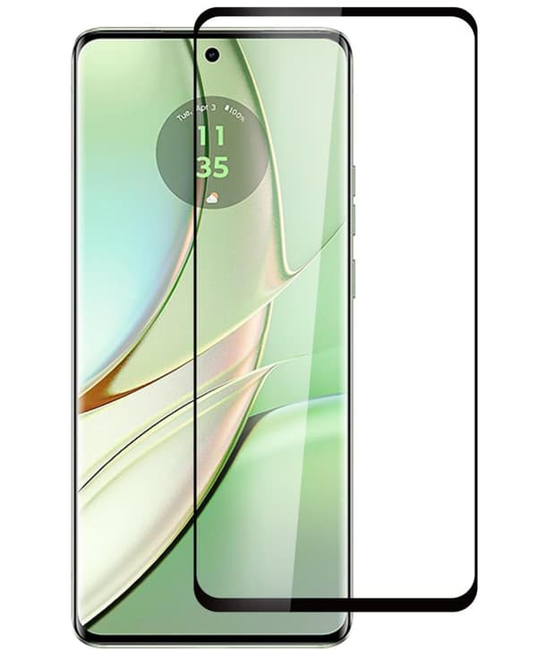 eSTUFF Motorola Edge 40 Näytönsuoja. Kaareva karkaistusta lasista valmistettu titaanisuoja, ES515110