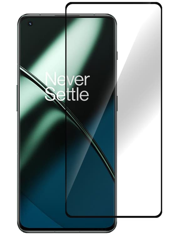 eSTUFF OnePlus 11 5G Näytönsuoja - Kaareva karkaistusta lasista valmistettu Titan Shield, ES515032