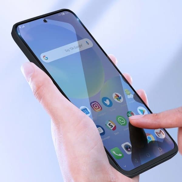 Härdat Glas för Galaxy A36 Hårdhet 9H Rep-säker Total Cover Akashi Svart