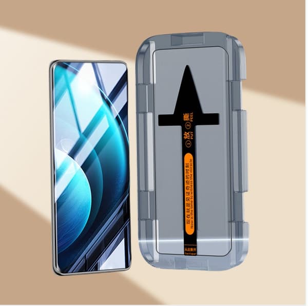 INF Karkaistu lasinen näytönsuoja asettimella Vivo X80 Pro -puhelimelle