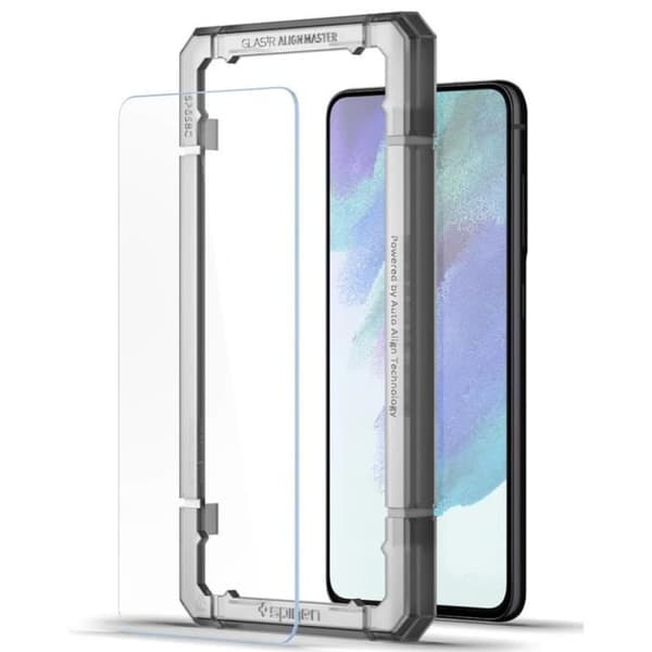 Skärmskydd - SPIGEN - AlignMaster Cover - Härdat glas - Kompatibel Samsung Galaxy S21 FE - 2 st