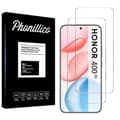 Miniatyrbild 1 av 5: Härdat glas för Honor 400 5G [Paket 2] Skyddande skärmskydd Phonillico®