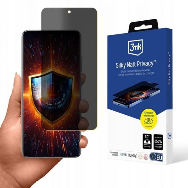 Skyddsfilm för telefon - skyddsglas för telefon 3mk Matt silkeslen integritetsfilm för Vivo X200 Pro