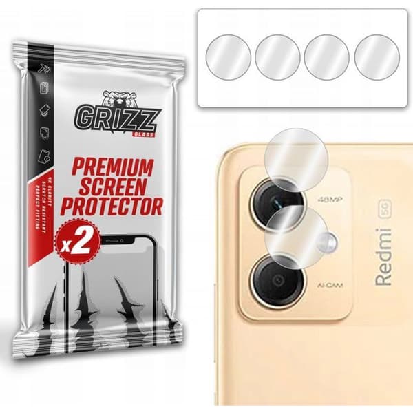Skydd för telefon - skyddsglas för telefon Grizzglass HybridGlass för kamera Xiaomi Redmi Note 12R