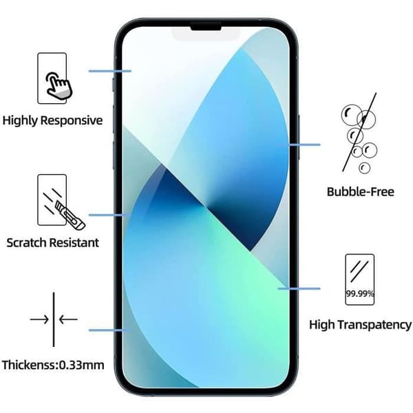 HÄRDAT GLAS Härdat glas - för Iphone 13