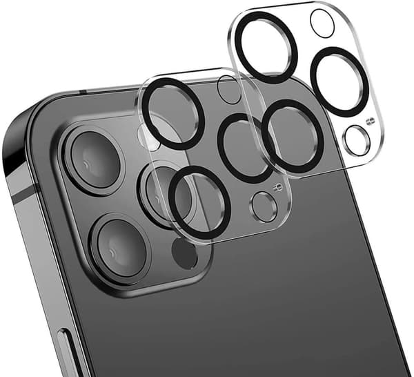 2-Pak iPhone 14 Pro Max Linsebeskytter - Fuld Dækning Hærdet Glas Kamerabeskytter