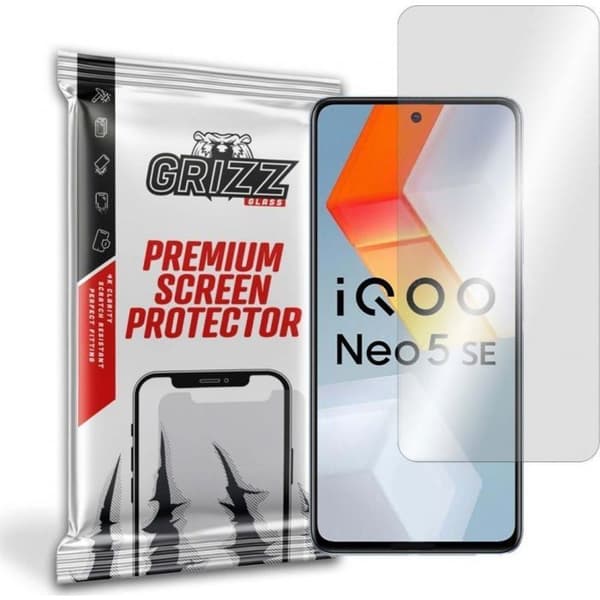 Skyddande film för telefon - skyddsglas för telefon Grizzglass Hybrid Glass Grizz Vivo IQOO Neo 5 SE 5G