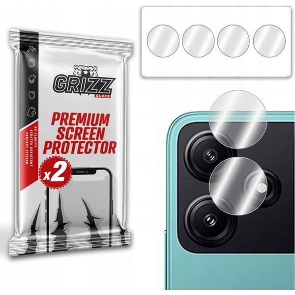 Skyddande film för telefon - skyddsglas för telefon Grizzglass HybridGlass för Xiaomi POCO M6 Pro kamera