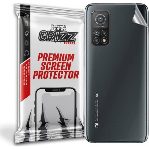 Skyddande film för telefon - skyddsglas för telefon Grizzglass skyddsfilm för baksidan av Xiaomi Mi 10T 5G