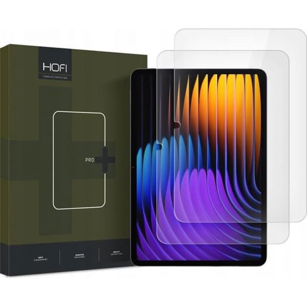 Hofi Härdat glas Pro+, 2-pack, för Xiaomi Pad 7/7 Pro, transparent