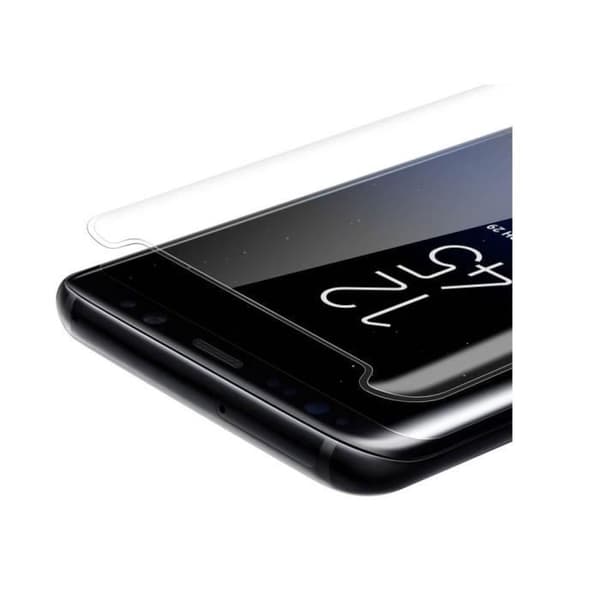 Film för Samsung Galaxy S8+ / S8 PLUS - Helglas Transparent Skyddsglas i härdat böjt glas Phonillico®