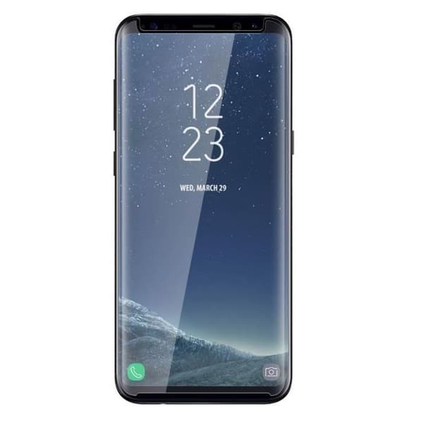 Film för Samsung Galaxy S8+ / S8 PLUS - Helglas Transparent Skyddsglas i härdat böjt glas Phonillico®
