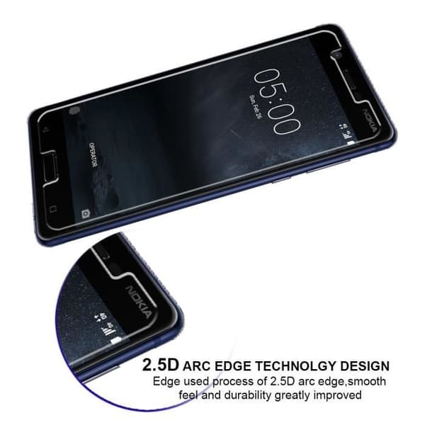 Verre Härdat NOKIA 5 Skärmglas Skydd Phonillico®