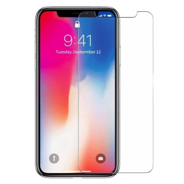 [Kompatibel Apple iPhone X] Magnetisk Skal Svart + Härdat Glas Skydd Film för Skärm [Phonillico®]