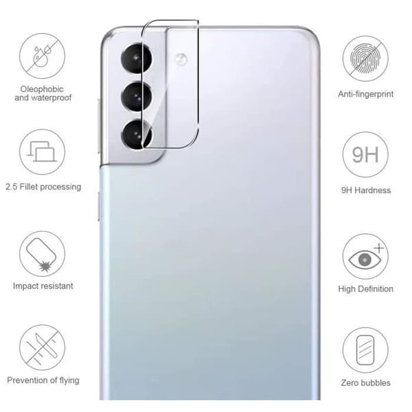 Skydd för Kamera för Samsung S21 [2-pack] Härdat Glas Linsskydd Bakre Kamera Film Phonillico®