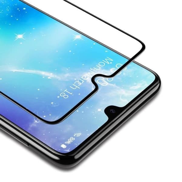 Glas för Samsung Galaxy A70 - Helsvart Resistensfilm för Skärmen [Phonillico®]
