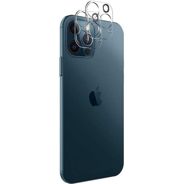 Skydd för iPhone 12 PRO MAX (6,7") [2-pack] Härdat glas bakre kameralinsefilm Phonillico®