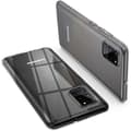Miniatyrbild 4 av 4: Coque för Samsung Galaxy S20 ULTRA + Härdat Glas Svart Kant - Skydd i Flexibelt Silikon Skärmskydd Phonillico®