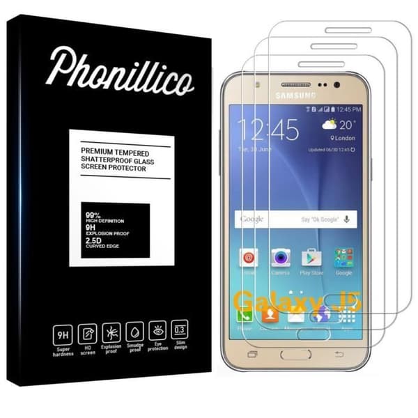 Härdat glas för Samsung Galaxy J5 2015 J500 - [Pack 3] Ultra tålig skärmskyddfilm [Phonillico®]