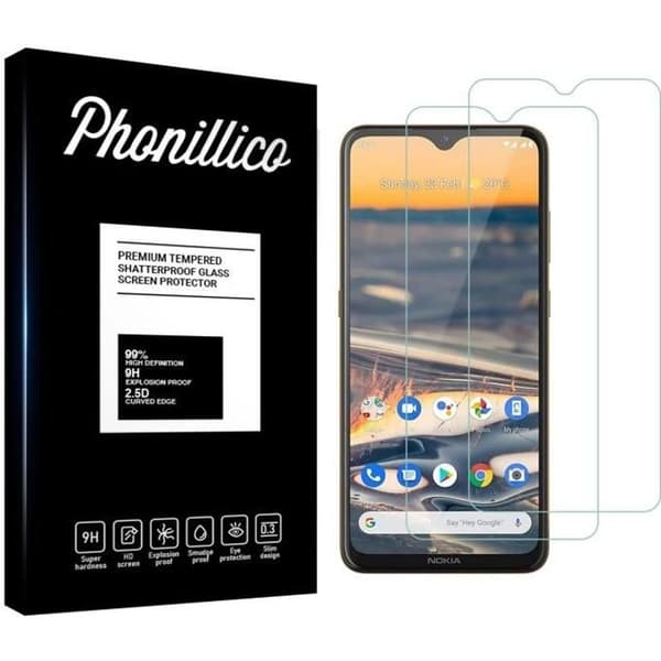 Härdat Glas för Nokia 5.3 [Pack 2] Skyddsglas Film Phonillico®
