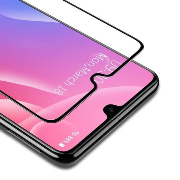 Skärmglas till Samsung Galaxy A40 - Helsvart, Stöt- och Repbeständig [Phonillico®]