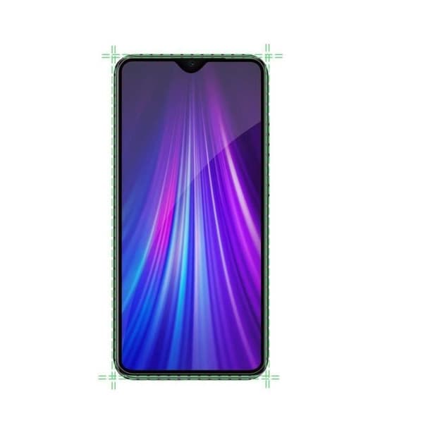 Härdat glas för Xiaomi REDMI NOTE 8 PRO - Transparent helfilm med svart kant, skärmskydd [Phonillico®]