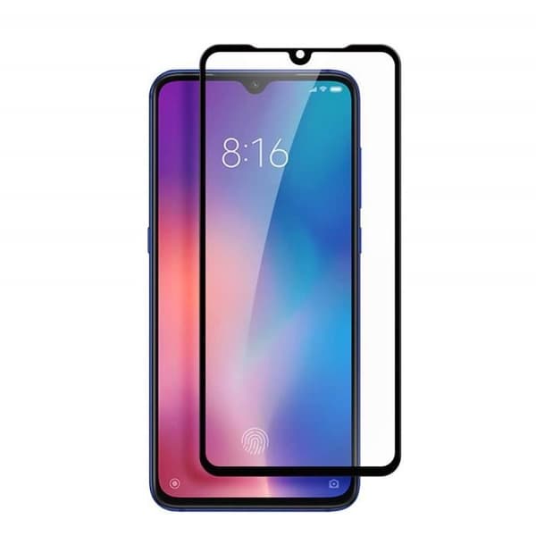 Verre Härdat Xiaomi Mi 9 - Film Svart Hel Båge Skyddsglas Skärm Resistant [Phonillico®]
