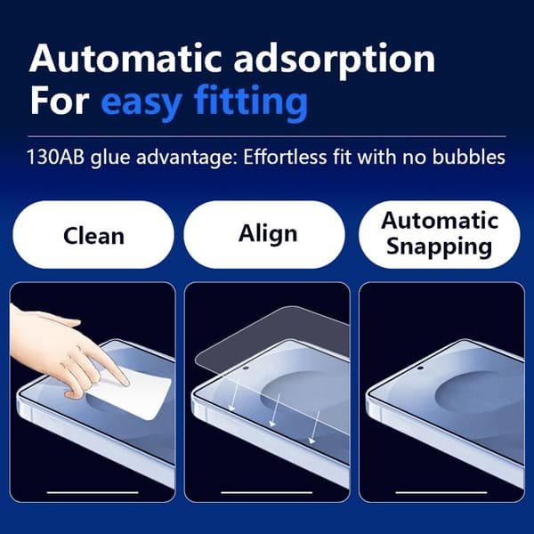 Härdat Glas Samsung Galaxy S25+ 6.7 tum Set med 2 Skärmskydd 9H, Glas Skydd mot Repjor och Stötar