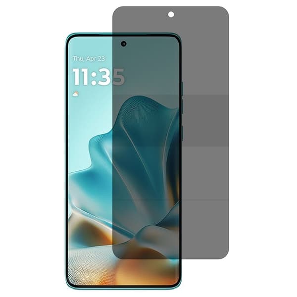 SKALO Motorola Edge 60 Pro 5G Privacy Skrämskydd TPU - Svart