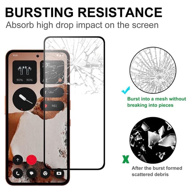 SKALO Nothing CMF Phone 2 Pro Heltäckande Skärmskydd Härdat Glas - Transparent