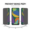 Miniatyrbillede 3 af 8: SKALO Xiaomi Redmi A5 4G Privacy Hærdet Glas Skærmbeskyttelse - Sort