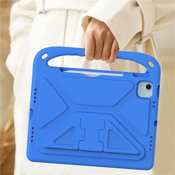 SKALO iPad Air 11 (2024) Barnskal med handtag och ställ - Blå