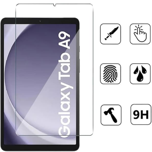 Samsung Galaxy Tab A9 skärmskydd härdat glas 9H
