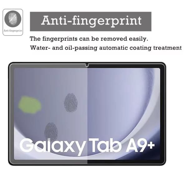 Samsung Galaxy Tab A9+ Plus skärmskydd härdat glas 9H