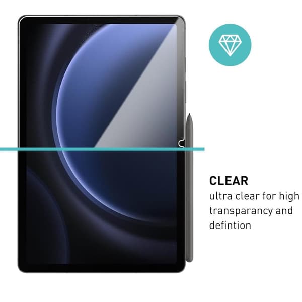 Samsung Galaxy Tab S9 FE skärmskydd härdat glas 9H