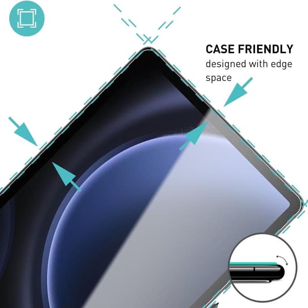 Samsung Galaxy Tab S9 FE skärmskydd härdat glas 9H