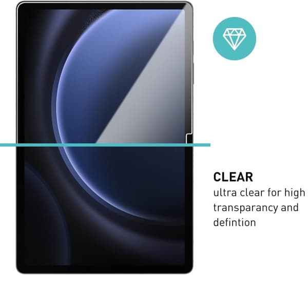 Samsung Galaxy Tab S9 FE+ Plus skärmskydd härdat glas 9H
