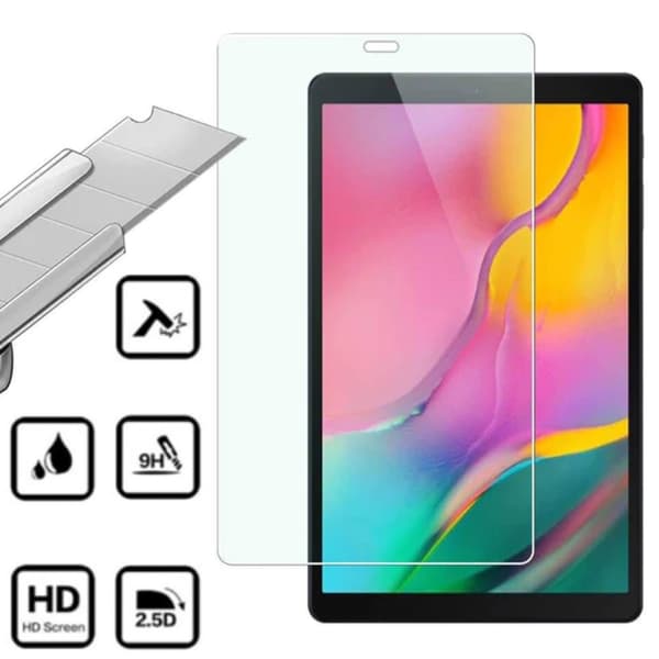 Samsung Galaxy Tab A 10.1 2019 skärmskydd härdat glas 9H