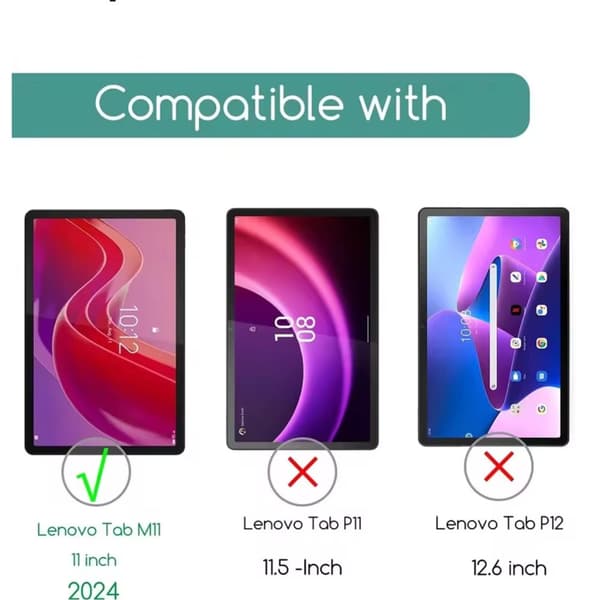 Lenovo Tab M11 2024 11 tum skärmskydd härdat glas 9H