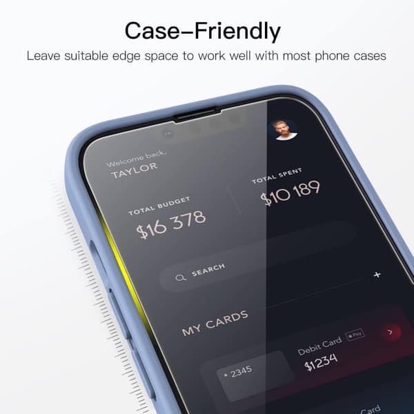 2-Pack iPhone 13 Skärmskydd Härdat Glas Premium